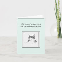 Turkiskt Angora Sympathy Card