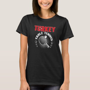 Turkiskt Bord Tennis-stöd turkiska Ping Pong Te T Shirt