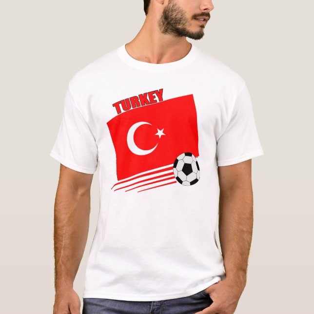 Turkiskt fotbolllag tee shirt (Framsida)
