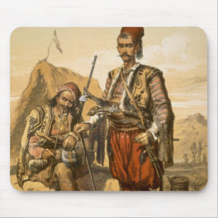 Turkiskt fotfolk i Ottomanarmén, pub. vid Musmatta