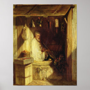 Turkiskt handels- röka i hans shoppar, 1844 poster