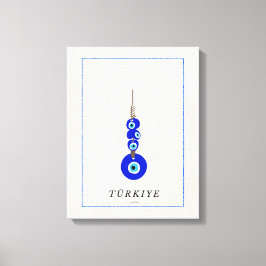 Turkiskt Nazar Ond Öga Skydd Canvastryck