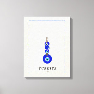Turkiskt Nazar Ond Öga Skydd Canvastryck