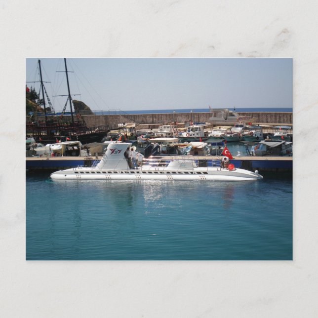 Turkiskt nöjesubåtar vykort (Framsida)