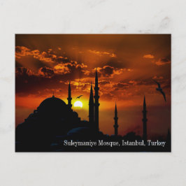 Turkiskt vykort för Suleymaniye Mosque