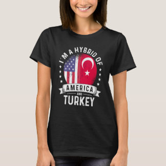 Turkiye American Patriot Grown Flagga Humor T Shirt