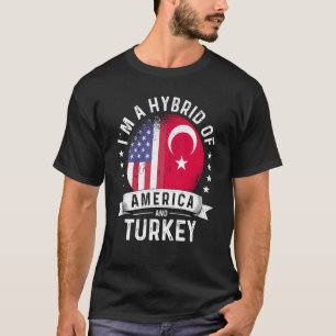 Turkiye American Patriot Grown Flagga Humor T Shirt