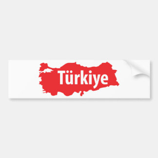 Türkiye drar upp konturernaa av symbolen bildekal