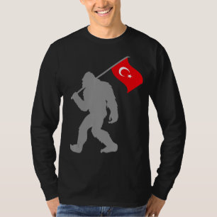 Türkiye eller turkiska Flagga på Turkiet Flagga T Shirt