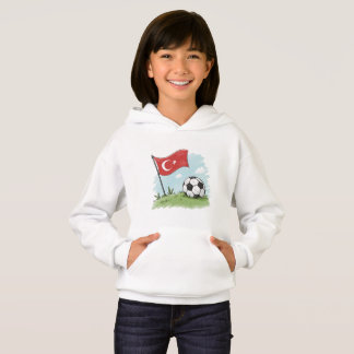 Türkiye flag and crayon-style soccer ball t shirt