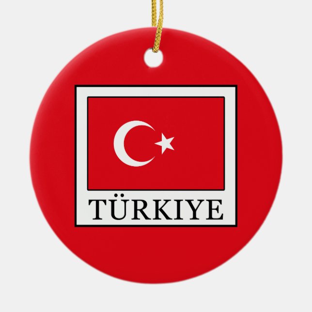 Türkiye Julgransprydnad Keramik (Framsidan)