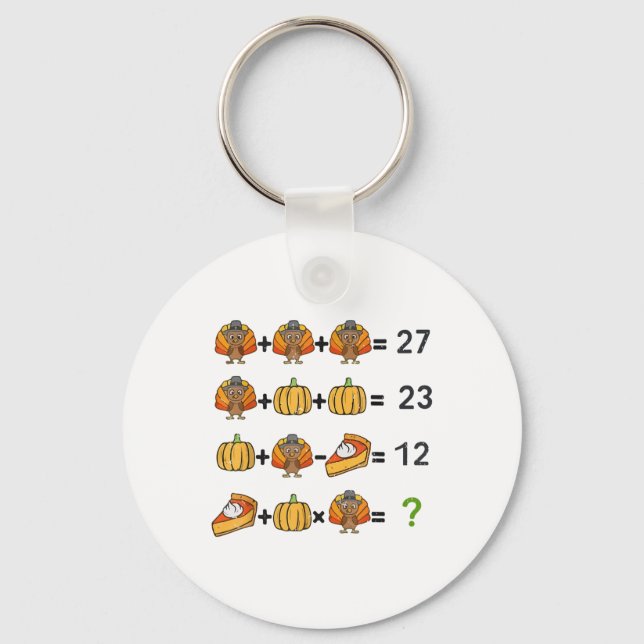Turkiye Math Lärare Thanksgiving 67 Order Operatio Nyckelring (Framsida)