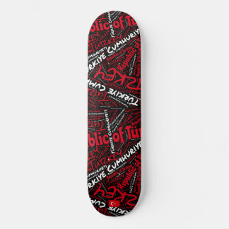 Türkiye National Pride Wordcloud Skateboard