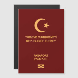 Türkiye passport magnetisk inbjudningskort