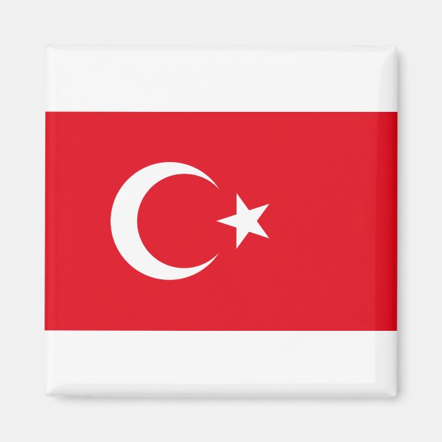 Türkiye - Turkiet Flagga Magnet (Framsidan)