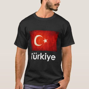 Turkiye Turkiet Flagga Shirt Turkisk Flagga T