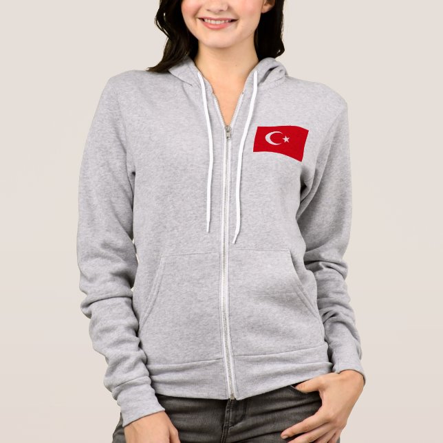 Türkiye - Turkiet Flagga T Shirt (Framsida)