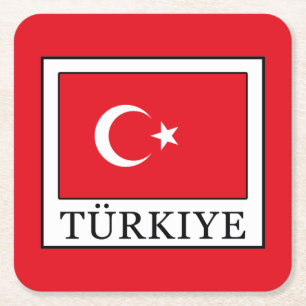 Türkiye Underlägg Papper Kvadrat