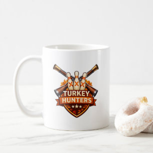Turkjägare Bowlinglag Logotyp Kaffemugg