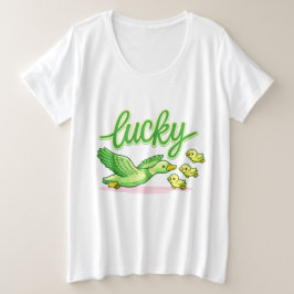 Turklos Grön Klöver Estetisk T-Shirt - Söt Saint