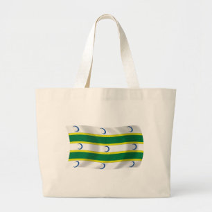 Turkmeniens flagga Totebag Jumbo Tygkasse