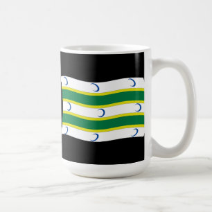 Turkmeniens flaggmugg kaffemugg