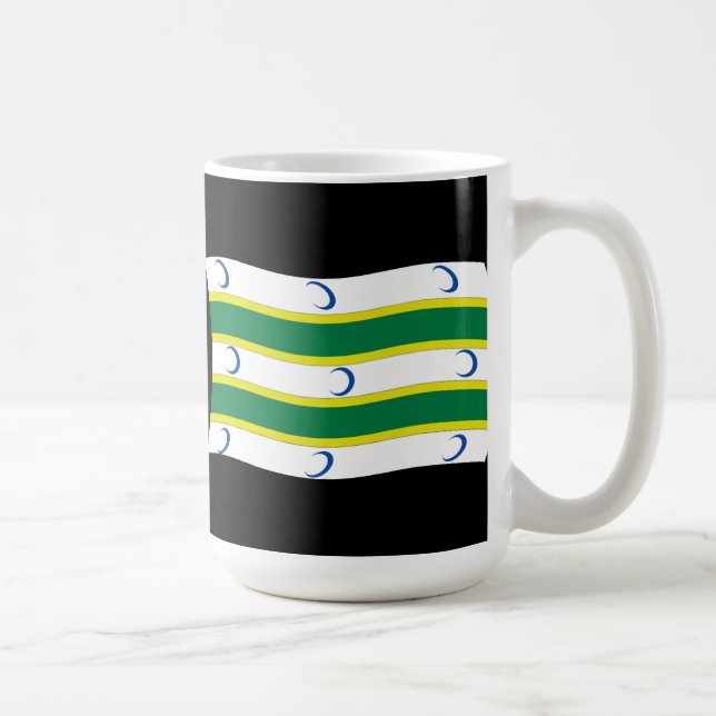Turkmeniens flaggmugg kaffemugg (Höger)