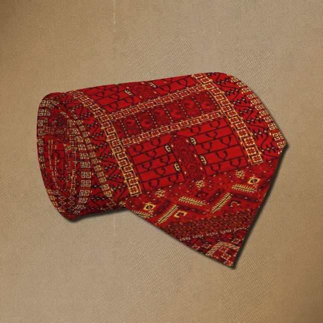 Turkmeniska stammen matta mönster slips (Skapare uppladdad)