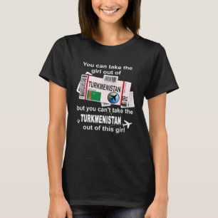 Turkmenistan Boarding Pass Turkmenistan Girl T Shirt