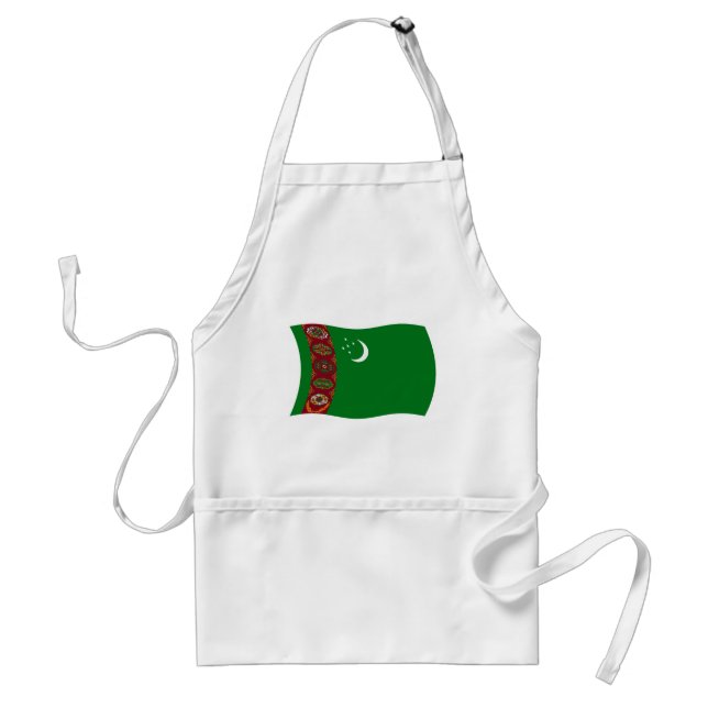 Turkmenistan Flag Förkläde (Framsidan)