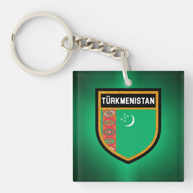 Turkmenistan Flagga (Framsidan)