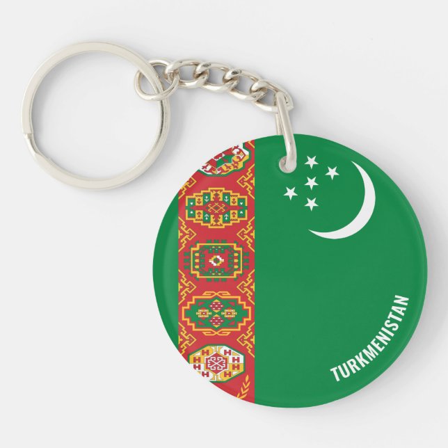 Turkmenistan Flagga Charming Patriotic (Framsidan)