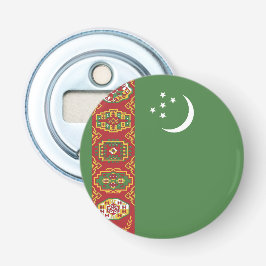 Turkmenistan flagga flasköppnare