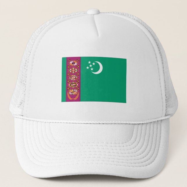 Turkmenistan Flagga Keps (Framsida)