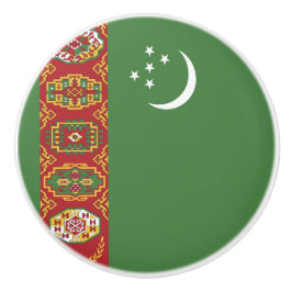 Turkmenistan flagga knopp