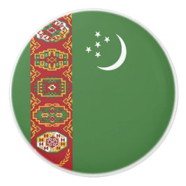 Turkmenistan flagga knopp