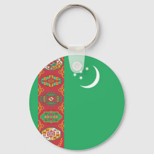 Turkmenistan Flagga Nyckelring