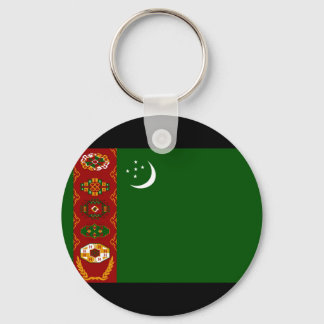 Turkmenistan Flagga Nyckelring