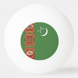 Turkmenistan flagga pingisboll