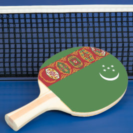 Turkmenistan flagga pingisracket