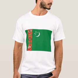 Turkmenistan Flagga T Shirt