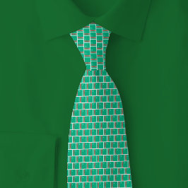 Turkmenistan Flagga Tegel Mönster Slips