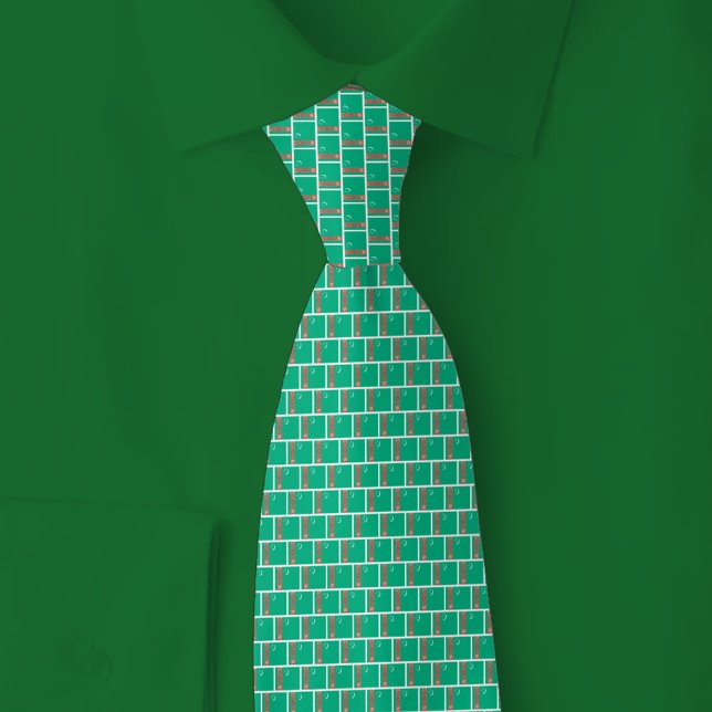 Turkmenistan Flagga Tegel Mönster Slips (Skapare uppladdad)