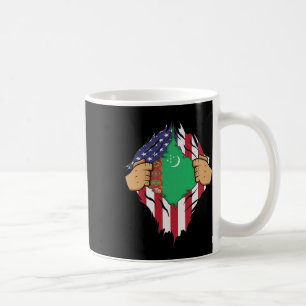 Turkmenistan Flagga Turkmenistan Manar Women Kids  Kaffemugg