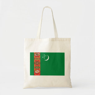Turkmenistan Flagga Tygkasse