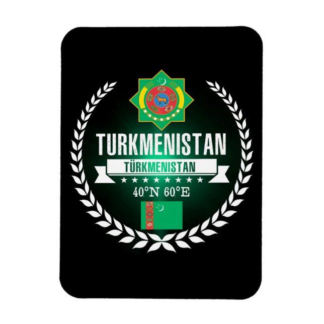 Turkmenistan Magnet (Vertikal)
