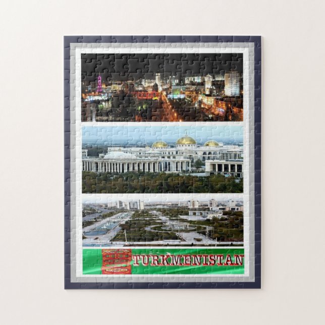 Turkmenistan - Mosaik - Pussel (Vertikal)