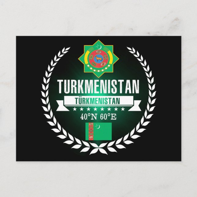 Turkmenistan Vykort (Framsida)