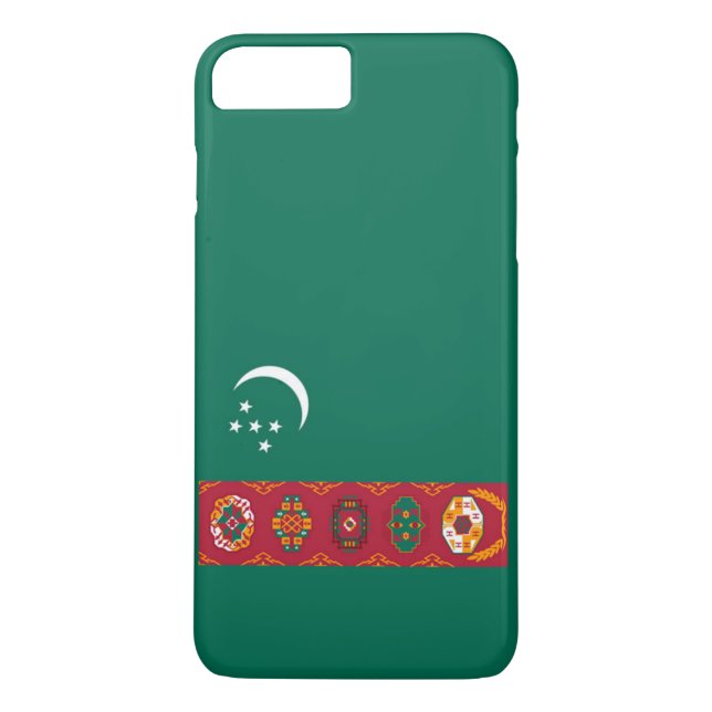 Turkmenistans flagga Case-Mate iPhone skal (Baksida)