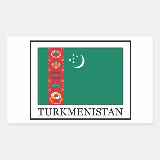 Turkmenistans klistermärke (Framsida)
